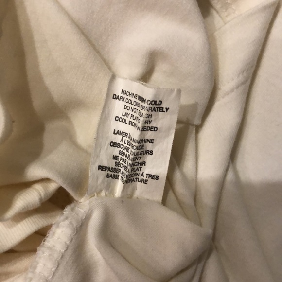 Theory Cream Stretch Cowl Neck Short Sleeve Top - Picture 6 of 7